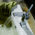 new design luxury suqare brass basin faucet